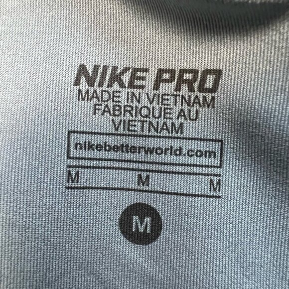 Nike Pro Womens Crop Leggings Multicolor Mid Rise Stretch Workout Snake Print M - Picture 10 of 10